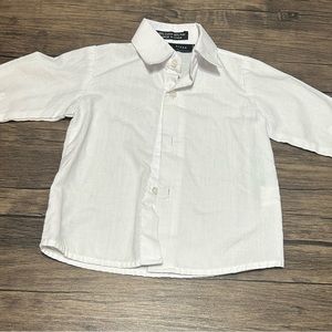 Andrew Fezza 6-9 Month White Button Down Dress Shirt